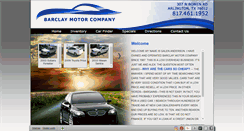 Desktop Screenshot of barclaymotorcompany.net