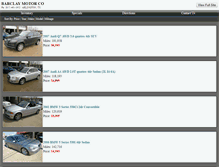 Tablet Screenshot of barclaymotorcompany.net